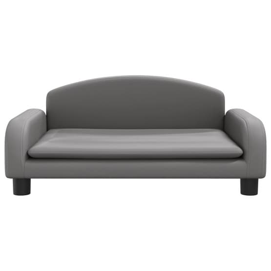 Barnsoffa Grå 70X45X30 Cm Konstläder