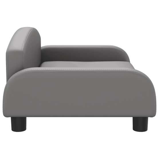 Barnsoffa Grå 70X45X30 Cm Konstläder