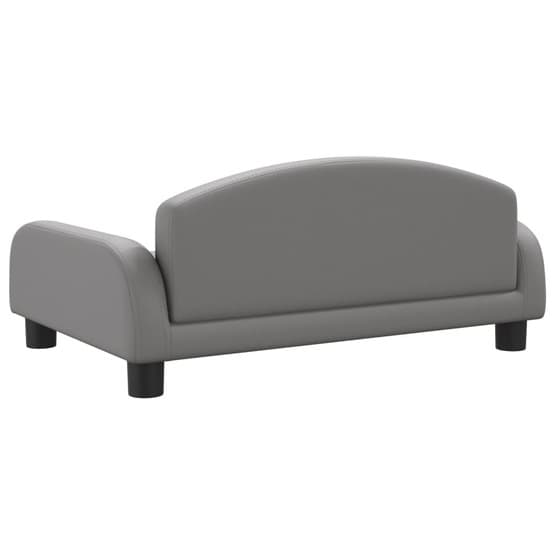 Barnsoffa Grå 70X45X30 Cm Konstläder