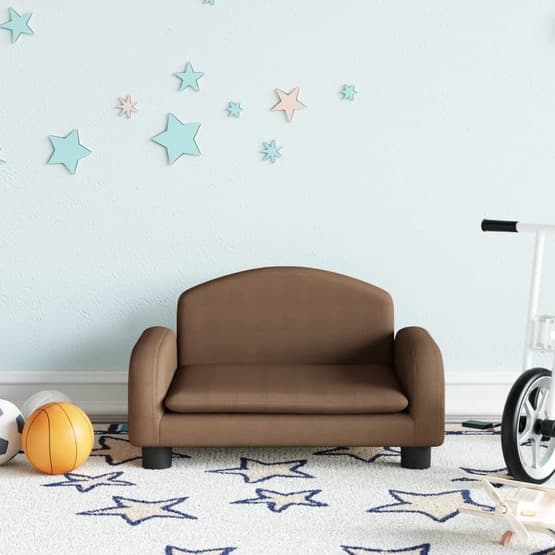 Barnsoffa Brun 50X40X30 Cm Tyg