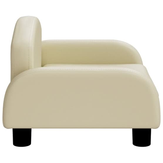 Barnsoffa Gräddvit 50X40X30 Cm Konstläder