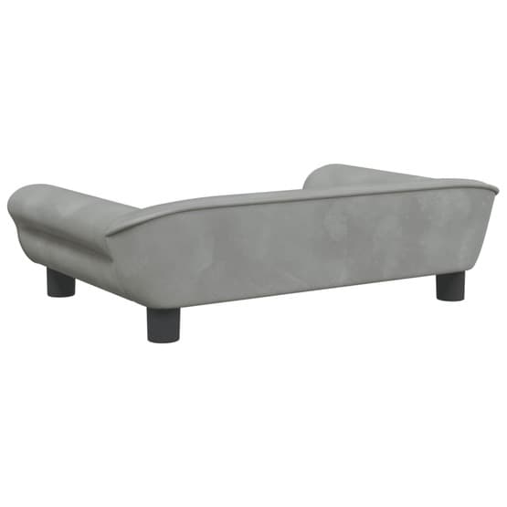 Barnsoffa Ljusgrå 70X45X26 Cm Sammet