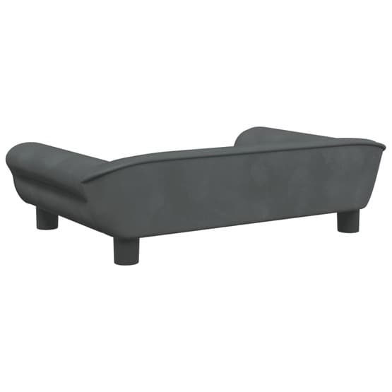 Barnsoffa Mörkgrå 70X45X26 Cm Sammet