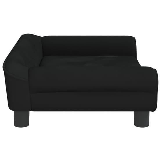 Barnsoffa Svart 70X45X26 Cm Sammet