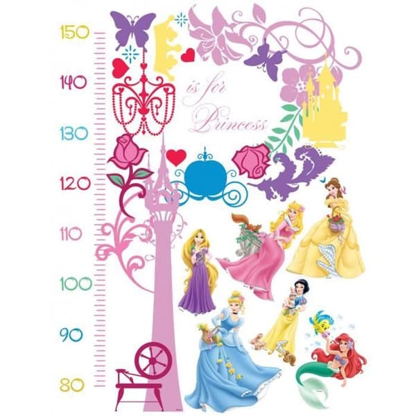 Diagramklistermärken - Disney - Princess - Rosa - Baby