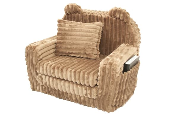 Lastensohva - lasten vuodesohva - corduroy - 51x40x41cm - karamelli