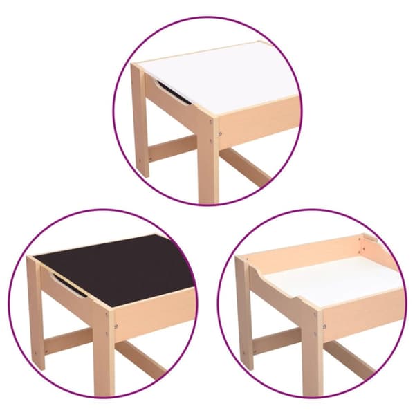 Børnebord med 2 stole MDF - Bord Og Stol - Borde Og Stole - Home & Living