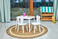 Miniatyrbild 4 av 6: Barnbord och stol i trä - Montessori aktivitetsbord med kaninstol - Nordic design EN71 certifierat barnmöbler