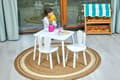 Miniatyrbild 2 av 6: Barnbord och stol i trä - Montessori aktivitetsbord med kaninstol - Nordic design EN71 certifierat barnmöbler