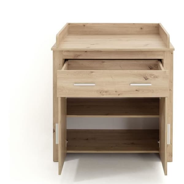 Babyrum Duo: Säng 70 x 140 cm + Omklädningsbyrå AHOI - Ek - TREND TEAM