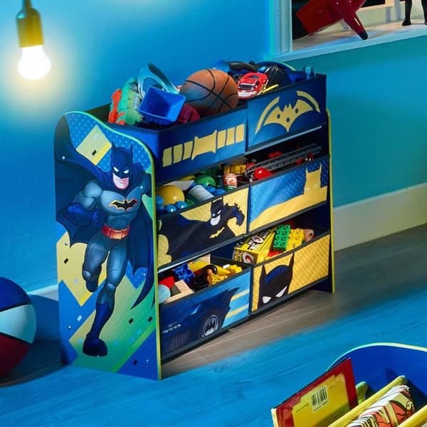 BATMAN Barnrumsförvaring med 6 kärl
