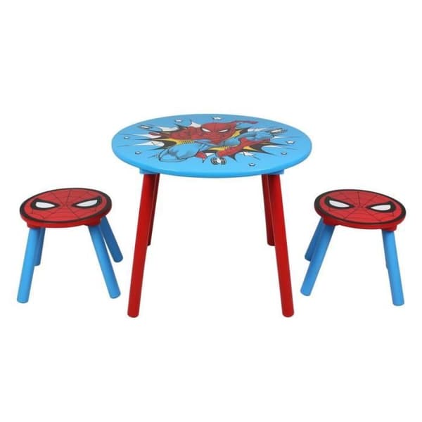 Spiderman Marvel bord och 2 stolar set för barn
