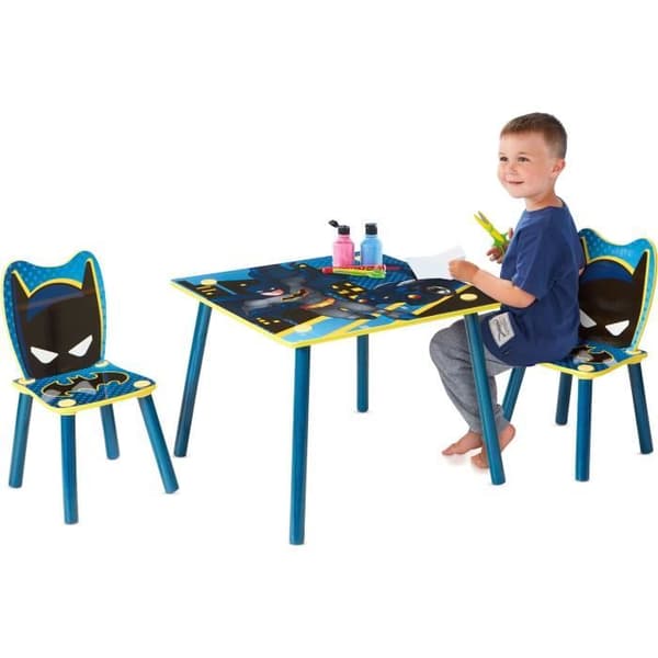 BATMAN Barnbord och 2 stolar set