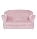 Miniatyrbild 6 av 6: ROBA Mini Barnsoffa i Velvet Lil Sofa - Bekvämt ryggstöd med armstöd - Rosa