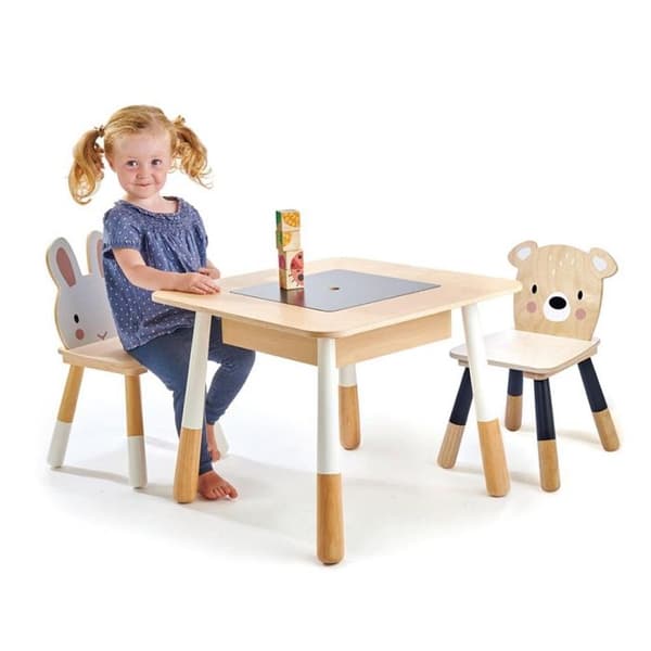 Tender Leaf Toys - Skogsbord och stolar för barn - DAM