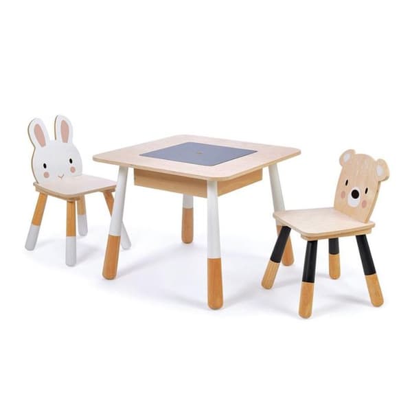 Tender Leaf Toys - Skogsbord och stolar för barn - DAM