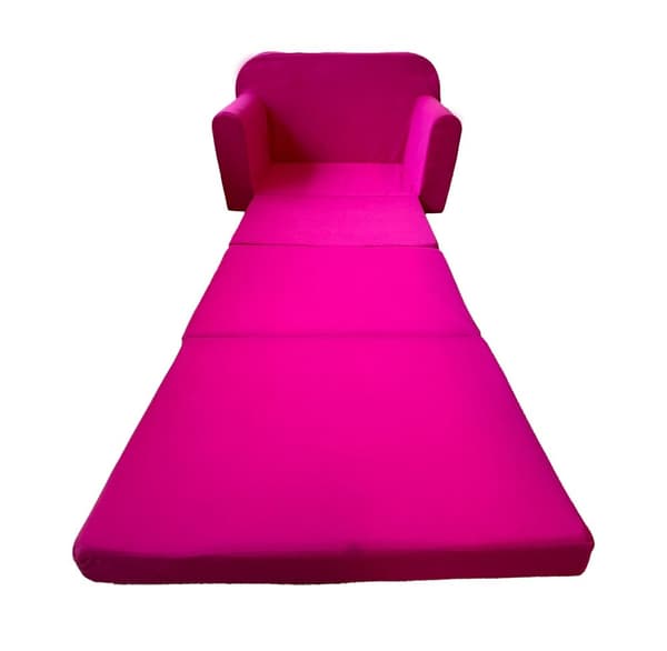 Mysig Rosa Gästsoffa för Barnbarn - Omvandlingsbar till Bäddsoffa - 170x100 cm
