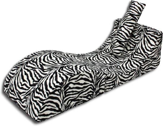 Stilfull Hopfällbar Zebradesign Vilstol för Unga Vuxna - Kompakt & Trendig
