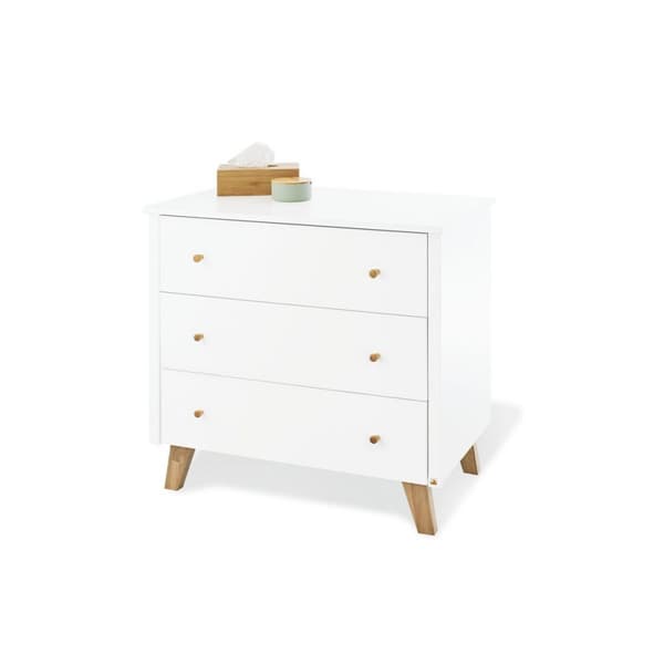 Rootz Nursery Set - Babymöbler - Barnrumsset - Mångsidig design - Säng 147x82x175cm, Omklädningsenhet 100x78/56x101cm, Garderob 145x56x185cm
