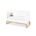 Miniatyrbillede 3 af 9: Rootz Nursery 'Bridge' Sæt - Babymøbler - Spædbørnssæt - Finish af høj kvalitet - Tremmeseng 150x76x94cm, Pusleenhed 120x77x101cm, Garderobe 156x52x18