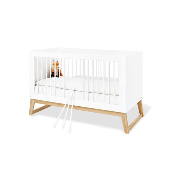 Rootz Nursery 'Bridge' Sæt - Babymøbler - Spædbørnssæt - Finish af høj kvalitet - Tremmeseng 150x76x94cm, Pusleenhed 120x77x101cm, Garderobe 156x52x18