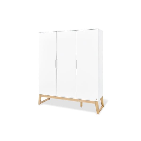 Rootz Nursery 'Bridge' Sæt - Babymøbler - Spædbørnssæt - Finish af høj kvalitet - Tremmeseng 150x76x94cm, Pusleenhed 120x77x101cm, Garderobe 156x52x18