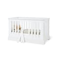 Miniatyrbillede 7 af 11: Rootz Emilia 3-delt børneværelsessæt - Babymøbler - Børneværelsessuite - Omdannes til juniorseng - Tremmeseng: 151x81x88cm, Garderobe: 166x58x208cm