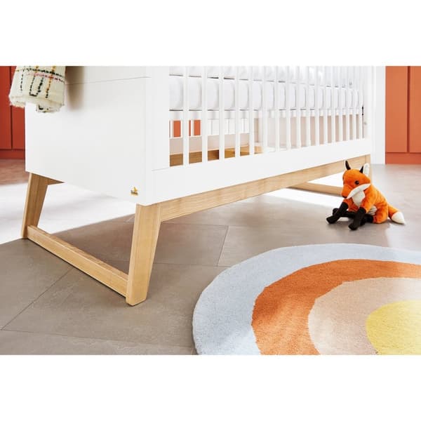 Rootz 3-osainen lastenhuoneen huonekalusetti - Pinnasänky - Vaihtoyksikkö - Cabriolet - Pinnasänky: 150x76x94cm, Yksikkö: 120x77x101cm, Vaatekaappi: 1