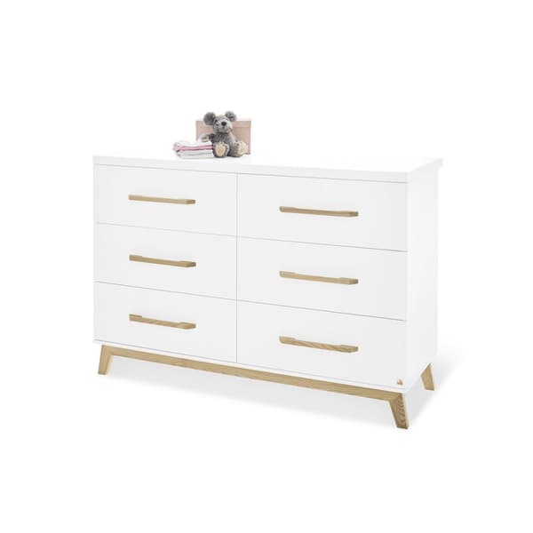 Rootz Riva extra bred omklädningsenhet - Babybyrå - Barnkammare - Justerbar och avtagbar - 140 cm x 78/58 cm x 105 cm