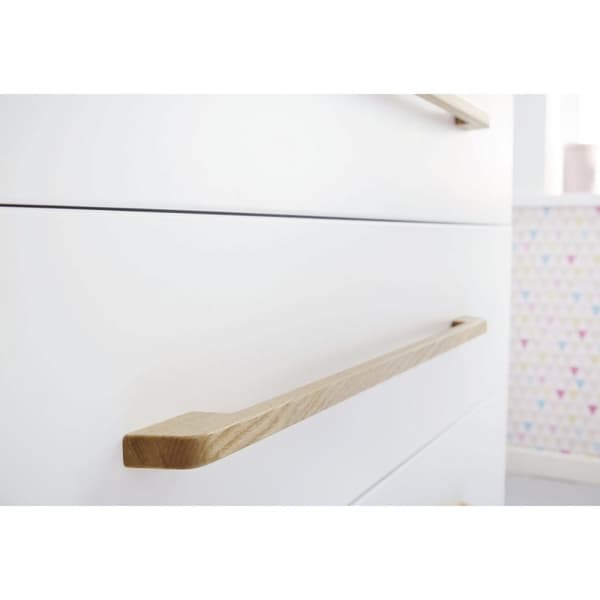 Rootz 2 -osainen sarja 'Riva' Cot Bed - Nursery Bed - Cabriolet Bed - Matt Finish - 149cm x 78cm x 88cm ja laaja vaihtuva yksikkö 115cm x 78cm x 105cm