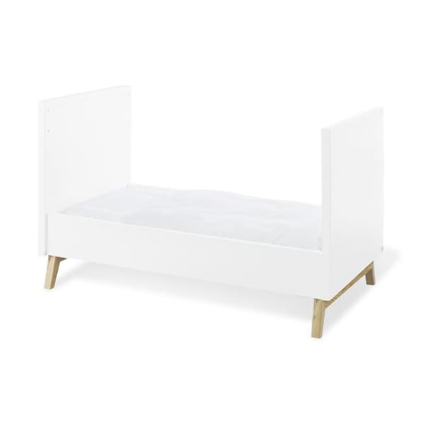 Rootz 2 -osainen sarja 'Riva' Cot Bed - Nursery Bed - Cabriolet Bed - Matt Finish - 149cm x 78cm x 88cm ja laaja vaihtuva yksikkö 115cm x 78cm x 105cm