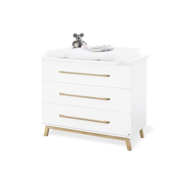 Rootz 2 -osainen sarja 'Riva' Cot Bed - Nursery Bed - Cabriolet Bed - Matt Finish - 149cm x 78cm x 88cm ja laaja vaihtuva yksikkö 115cm x 78cm x 105cm