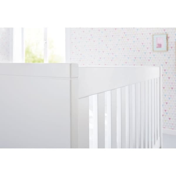 Rootz 2 -osainen sarja 'Riva' Cot Bed - Nursery Bed - Cabriolet Bed - Matt Finish - 149cm x 78cm x 88cm ja laaja vaihtuva yksikkö 115cm x 78cm x 105cm