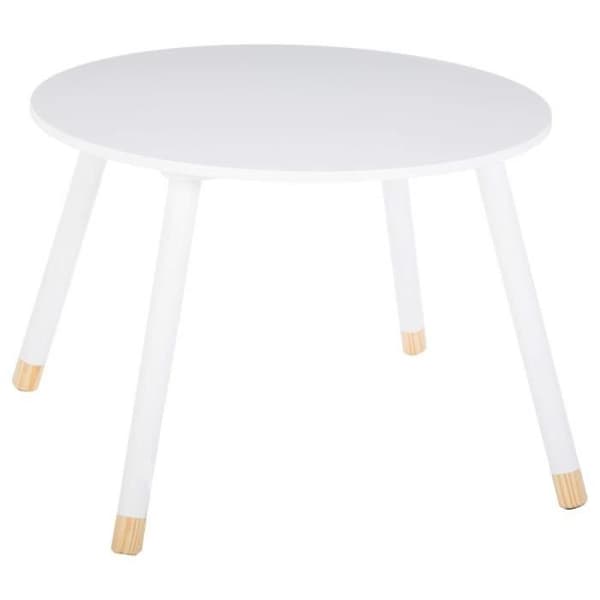 Set bordduk vit + 2 vita stolar Atmosphera