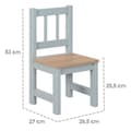 Miniatyrbild 4 av 6: ROBA Ensemble Table + 2 Stolar Barn Woody - Spel- och Lärbord - Repur av repor - Grå / Trädekor