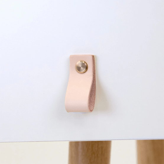 Sminkbord - Sminkbord Med Led-Spegel - 2 Lådor - Vitt Trä