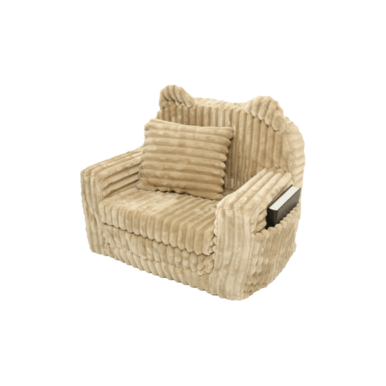 Lasten nojatuoli - Vuodesohva - Manchester - 51X40X41Cm - Beige