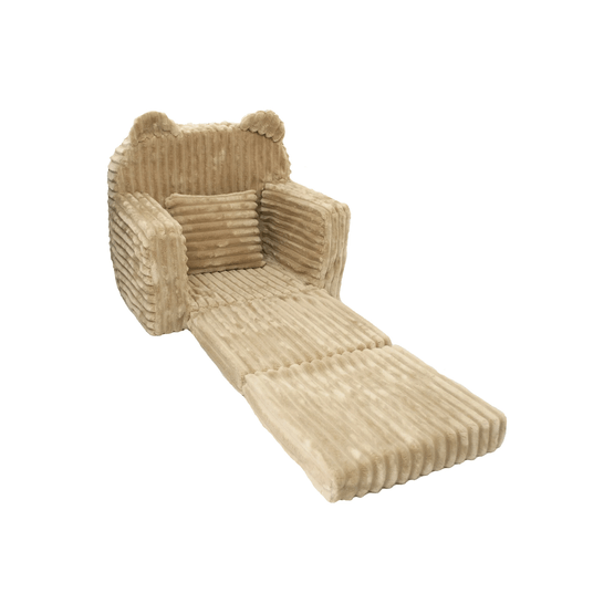 Lasten nojatuoli - Vuodesohva - Manchester - 51X40X41Cm - Beige