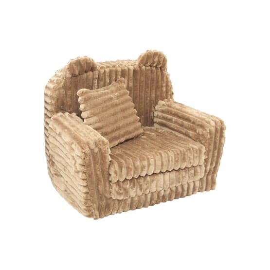 Barnfåtölj - Bäddsoffa - Manchester - 51X40X41Cm - Karamell