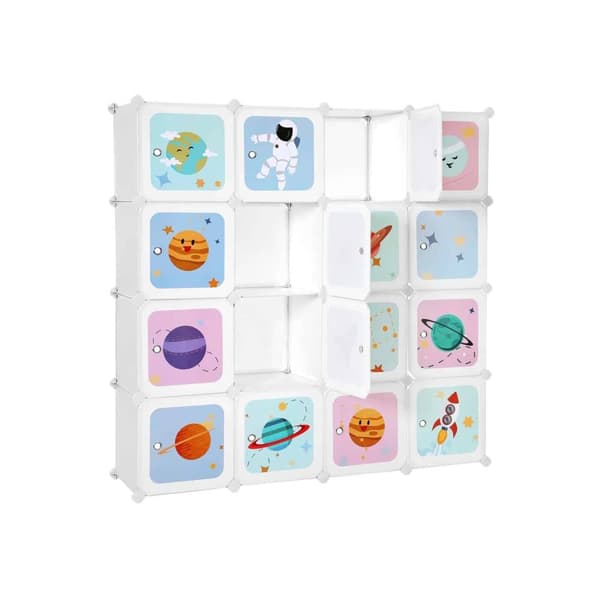 Regalsystem, LPC902W, 123x31x123 cm, Vit