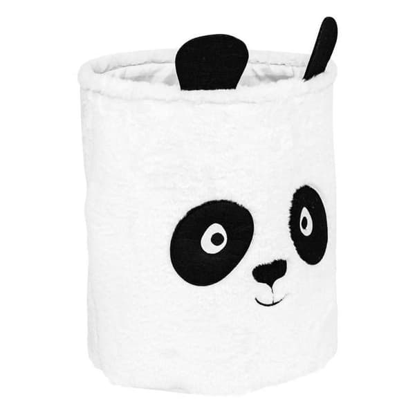 Pandaback "Andy" svart och vit D35x40cm - Atmosphera inredningsskapare - Vit