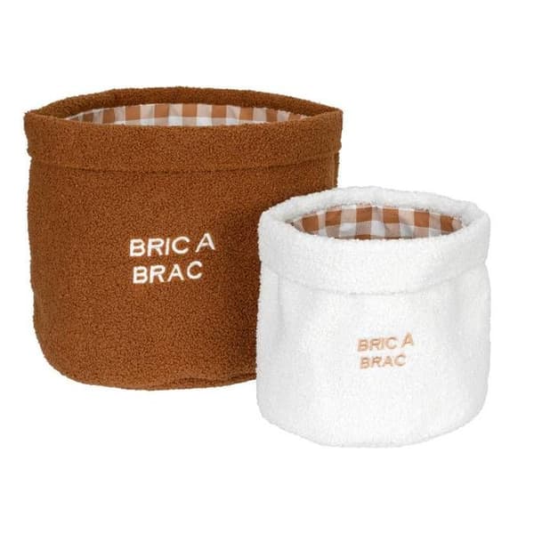 Set med 2 barnkorgar Cali bouclette D29 36cm - Atmosphera inredningsskapare - Flerfärgad