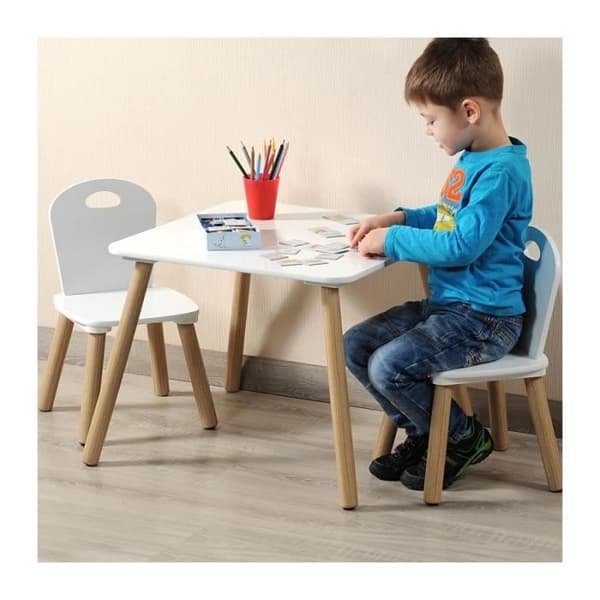 Hem - AC-Déco - Barnbord och stolar - Vit - D 55 x H 45 cm