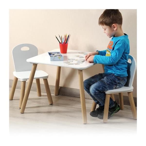 Hem - AC-Déco - Barnbord och stolar - Vit - D 55 x H 45 cm