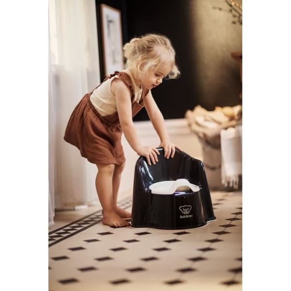 Pottfåtölj för barn - BABYBJORN - Svart/Vit - Bekväm och lätt att använda