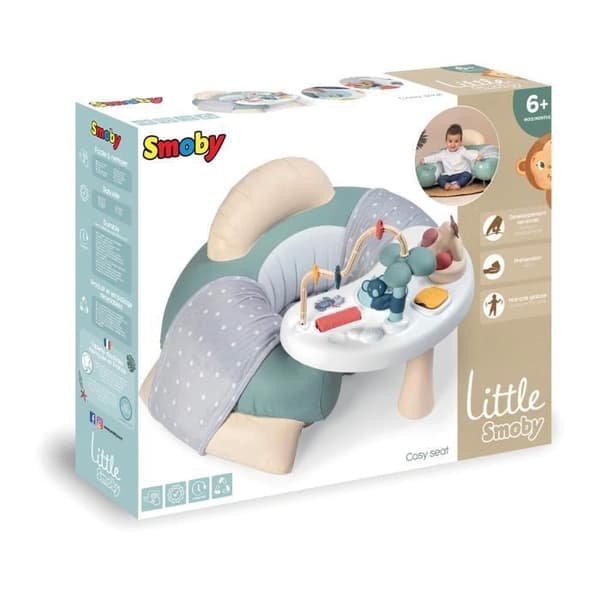 Little Smoby Cozy Seat babyskydd - Grön - Med aktivitetsplatta - Från 6 månader