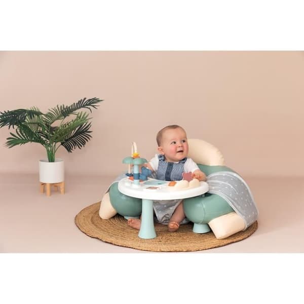 Little Smoby Cozy Seat babyskydd - Grön - Med aktivitetsplatta - Från 6 månader