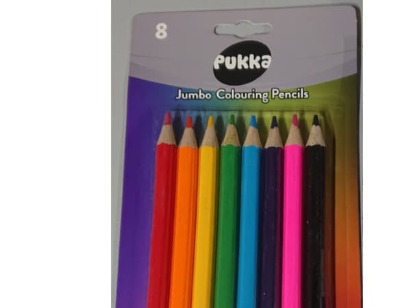 Pukka Jumbo Farveblyanter (8 stk.)