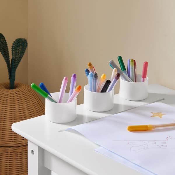 Børneskrivebord, KMB60-W, 80x50x65.5 cm, Hvid