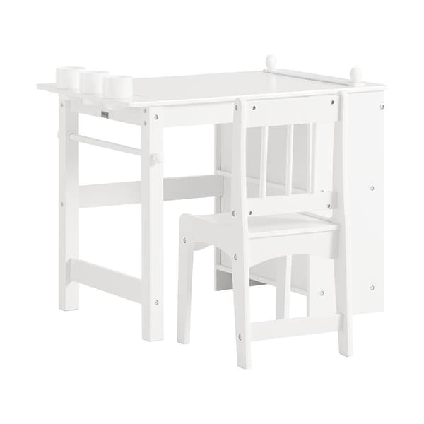 Børneskrivebord, KMB60-W, 80x50x65.5 cm, Hvid